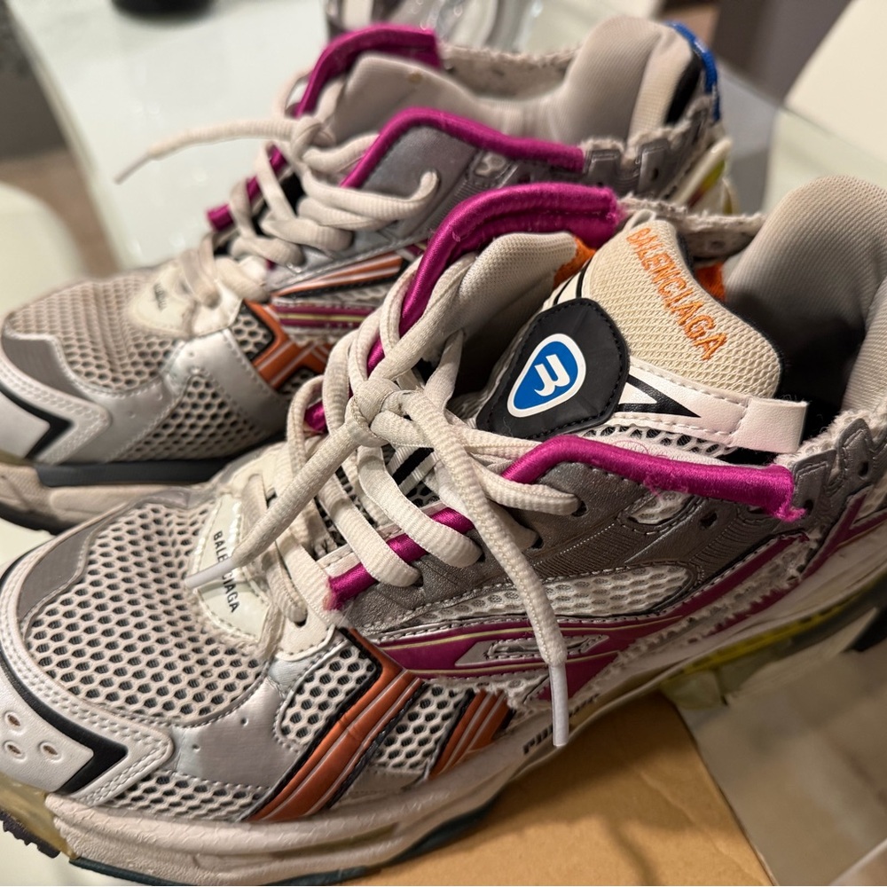 Balenciaga Pink and Orange Sneakers